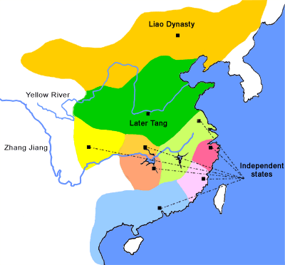 song and tang dynasty map