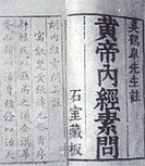 The Yellow Emperor’s Classic of Internal Medicine (huang di nei jing)