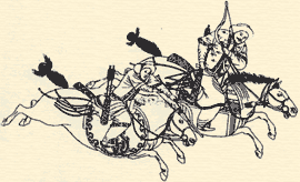 Mongol Horsemen Hunting