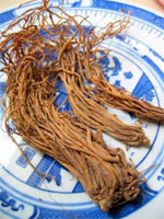 Chinese gentian root is bitter and cold in property