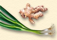 Spring onions and ginger help to eliminate the exogenous evils