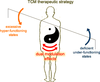 TCM methods are usually focused on holistic regulation and possession of dual modulation effects.