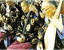 Healthy and active Chinese old men